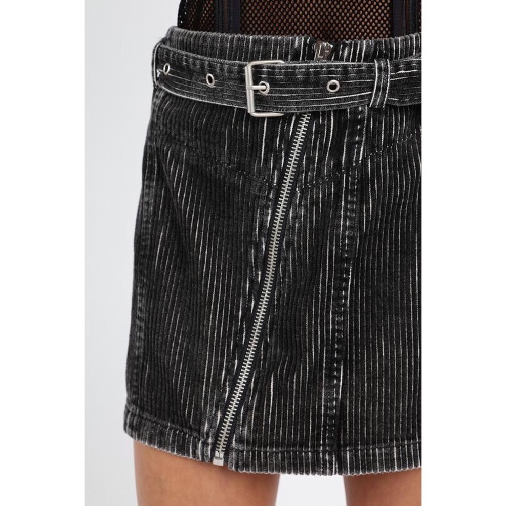Honey Punch Corduroy Moto Mini Skirt - Picture 6 of 8